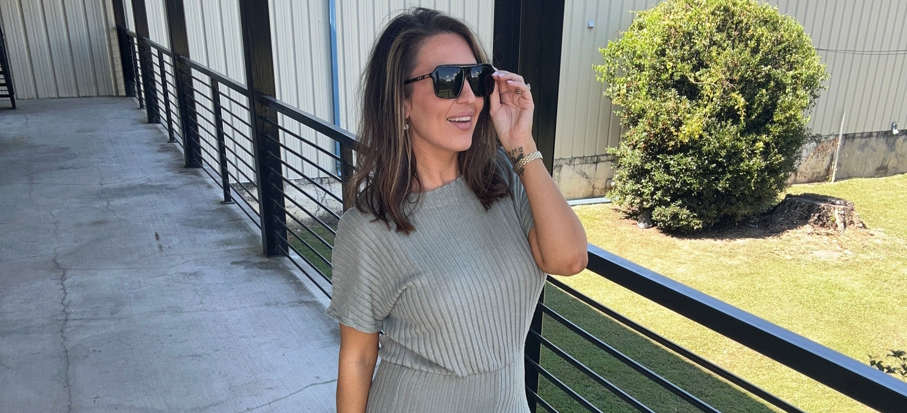 Wide Leg Ribbed Jumpsuit