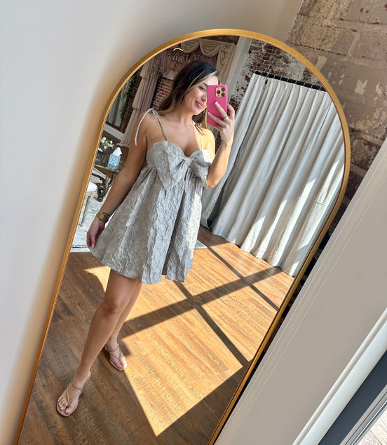 Textured Bow Dress