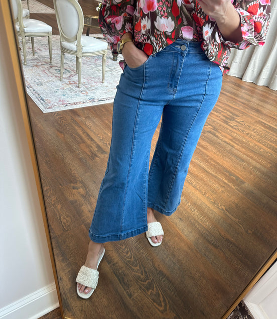 Flared Denim Jeans