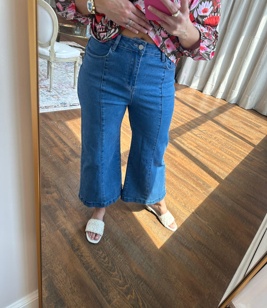 Flared Denim Jeans